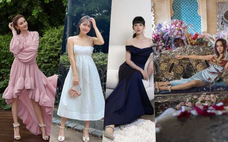 張柏芝、蔡依林、南韓人氣女團Red Velvet成員Yeri、孟耿如都穿上優雅的夢幻珍珠高跟鞋,讓腳踝更性感!