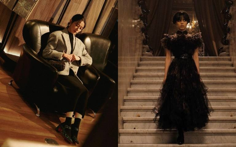 邵雨薇超懂穿！腳上這雙竟是現在最火紅的Wednesday魔性殭屍舞御用舞鞋！