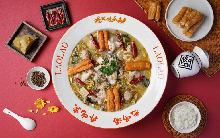 全新川味料理「姥姥酸菜魚」，微風北車吃的到！
