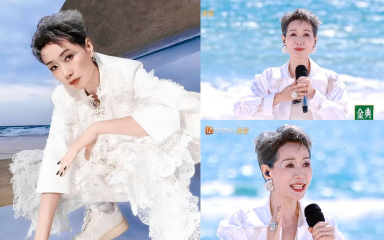 葉童62歲登《浪姐6》初舞台!銀灰色白髮美成「優雅銀髮女神」 氣場碾壓90後小花!