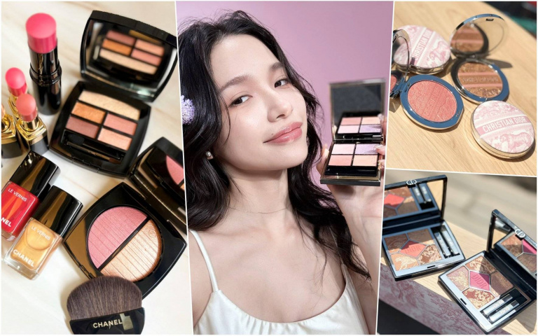 2025夏季限定彩妝太美了!香奈兒夕陽頰彩必收藏、SUQQU紫色眼影仙氣逼人、迪奧粉紅約依彩盤剛開賣就快完售!