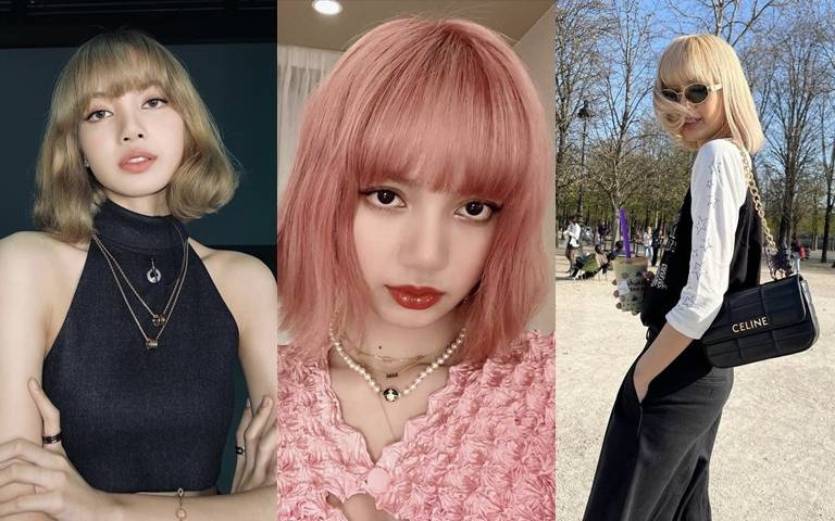BLACKPINK Lisa根本是「行走的髮色教科書」!莓果粉、奶茶金、焦糖棕…盤點4款女神Lisa的最美髮色!