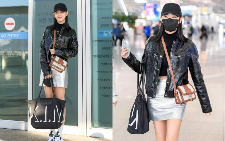 《社內相親》金世正被拍到機場露面啦！棒球帽、迷你裙、字母包...無敵青春又可愛誰能不喜歡她！