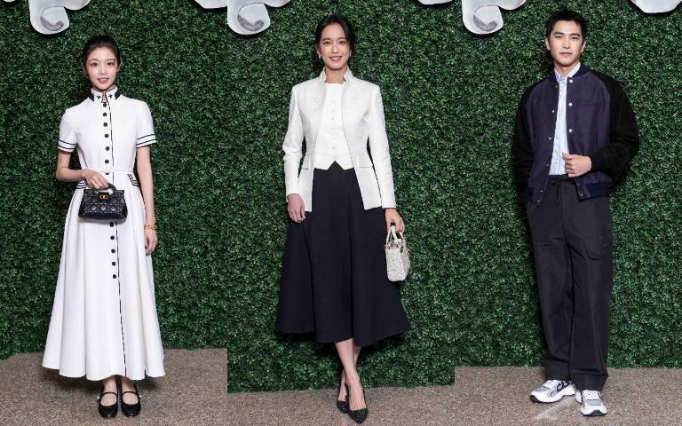 Dior星光閃爆！陳庭妮迷你包壓軸秀反差萌、許願老公拿金鐘～曾敬驊喊話《我家的事》熱映中