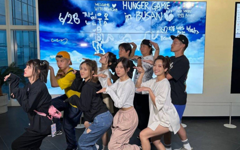 蔡瑞雪《飢餓遊戲》韓國行搞丟手機　大玩《魷魚遊戲》椪糖哏