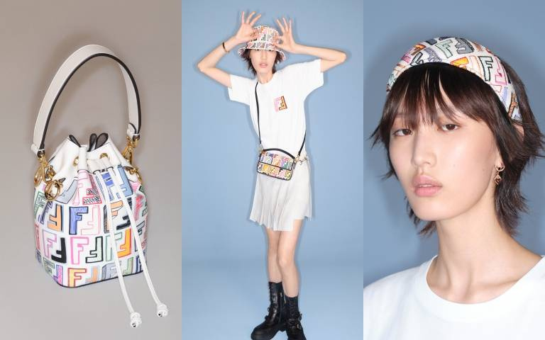 FENDI七夕限定系列浪漫登場!『彩色FF logo印花』的包包、髮箍全都可愛到不行!