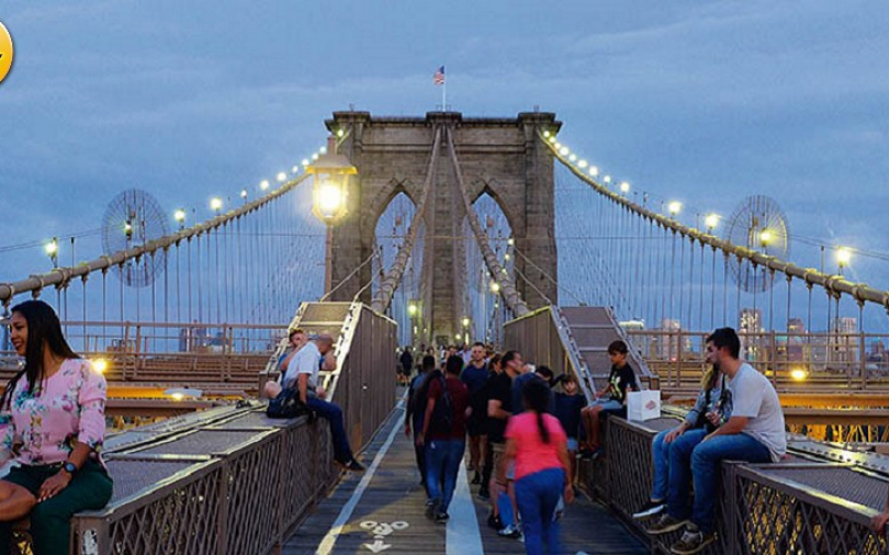 【紐約漫遊行5】紐約的天際線「布魯克林大橋」