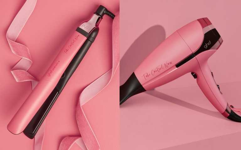 專業級造型工具卻有超粉嫩甜美外觀、買了還能做公益善事！ghd再度推出乳癌紅粉限定版platinum+新白金造型夾和全新helios專業造型負離子吹風機