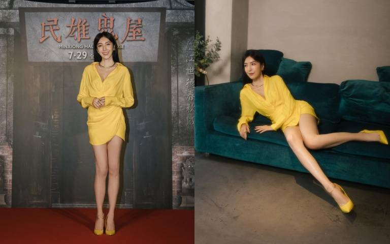 楊謹華出席《民雄鬼屋》秀極品級身材!火辣美胸、性感逆天長腿,網友驚呼「身材好到太誇張!」