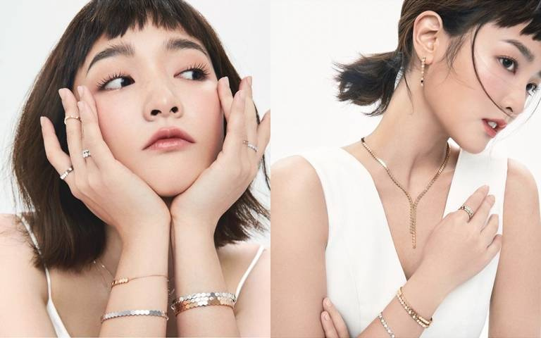 王淨可愛眉上瀏海造型詮釋Chaumet珠寶大片！網友大讚這組照片完全美出史上新高度！