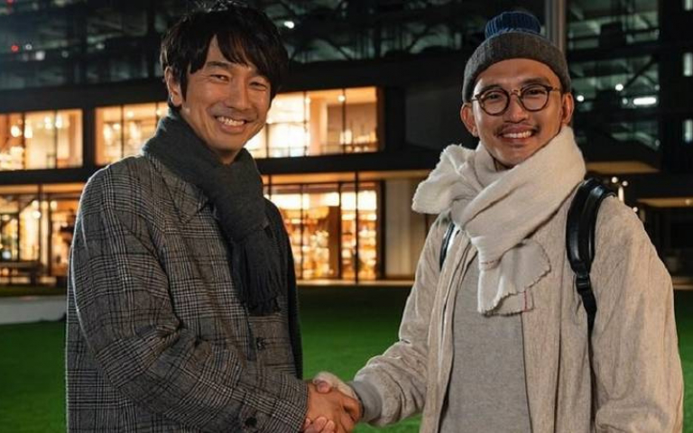 曾少宗日本街頭偶遇真島秀和 教說中文「不客氣」