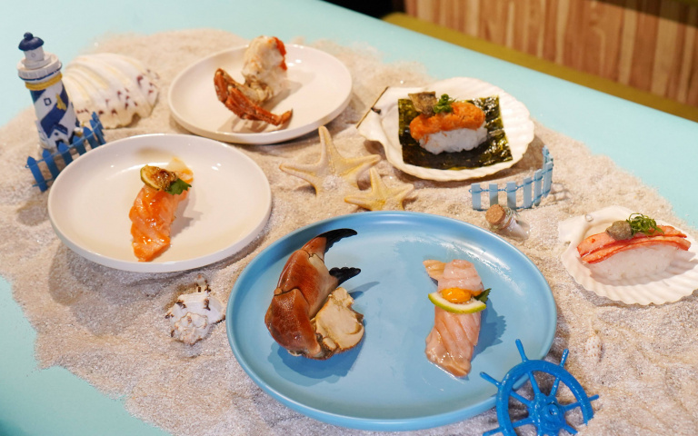 秋季品蟹豐儉由人　壽司搭鮭魚滿載海味　台菜、粵式料理當日直送鮮蟹上桌