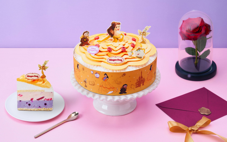 哈根達斯推「貝兒真愛」冰淇淋蛋糕！雙莓果香、裙襬立體呈現真的超夢幻！