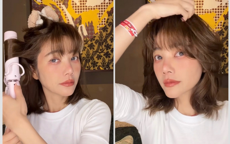 許路兒短髮造型大翻車變更美！狗萌系捲髮教學曝光，反向捲才是關鍵技巧夏天剪短必學！