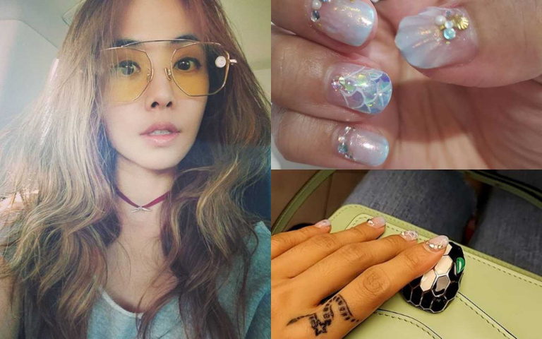 Jolin IG狂曬光療美甲照~意外掀起一波海洋風造型熱潮!!