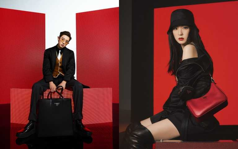 EXO燦烈、Red Velvet Irene同搶「人間PRADA」稱號 換上秋冬系列擔任品牌大使