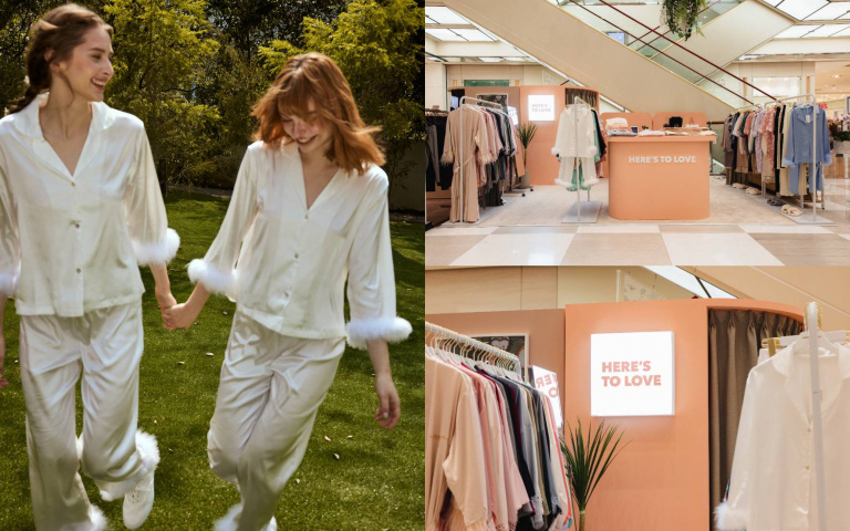 人氣居家服品牌快閃店登場　親膚透氣緞面材質一穿就淪陷