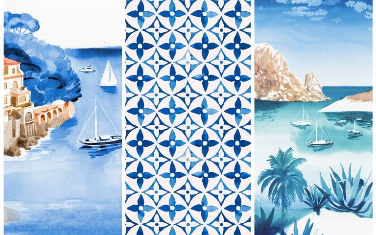 LV路易威登推出LINE的LV By The Pool夏日限定桌布！快去免費下載！