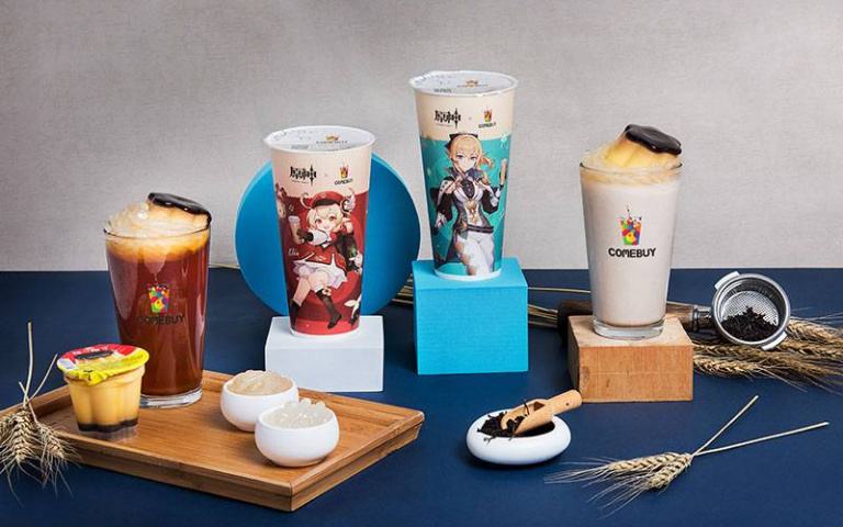 COMEBUY聯名原神！喝飲料送限量遊戲虛寶卡、角色杯墊、專屬珍藏立牌！