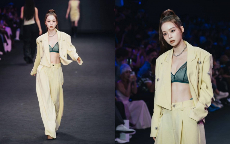 44歲女星撞臉韓國神顏還登時裝周走秀！網友狂刷留言「被歌手耽誤的名模」