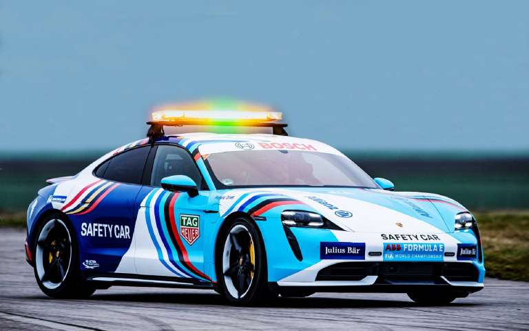 保時捷Taycan以安全前導車之姿現身Formula E電動方程式賽車