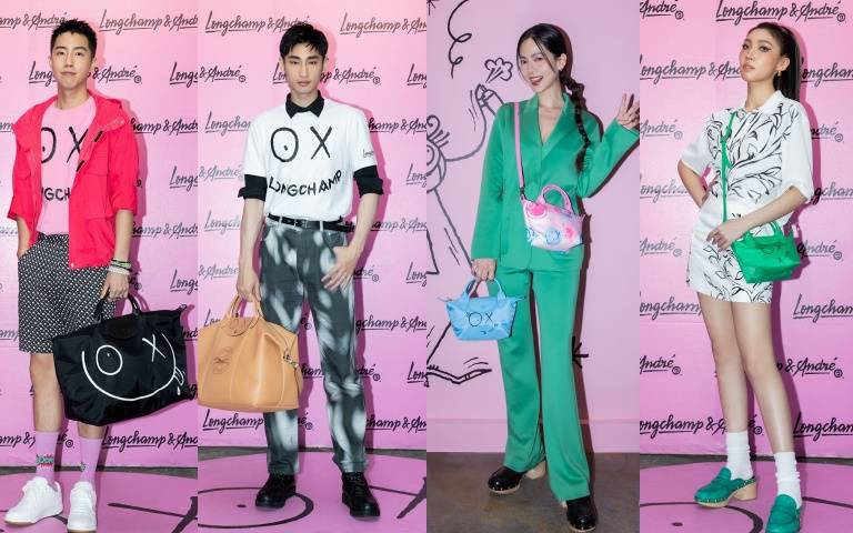 曾之喬、章廣辰、蔡凡熙、Karencici都不約而同迷上俏皮的LONGCHAMP & ANDRÉ藝術聯名系列包款和限量T恤，收一波潮包和T太可愛！