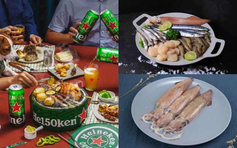 「海尼根」烤肉禮盒烤肉爐、烤網通通都有!電商品牌送澎湖野生小卷!