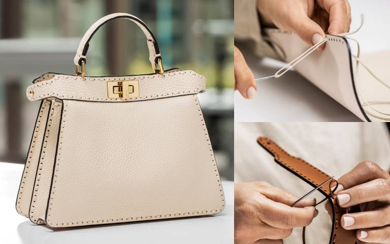 FENDI Peekaboo限定款翻羊毛材質包耗時15個小時才能完成！每個包款都是精湛手工編織工藝的展現！