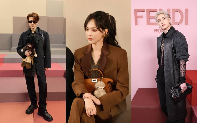 FENDI 2026春夏大秀！唐嫣、檀健次氣場炸裂，方燦內搭蕾絲、胸前透視細節太撩