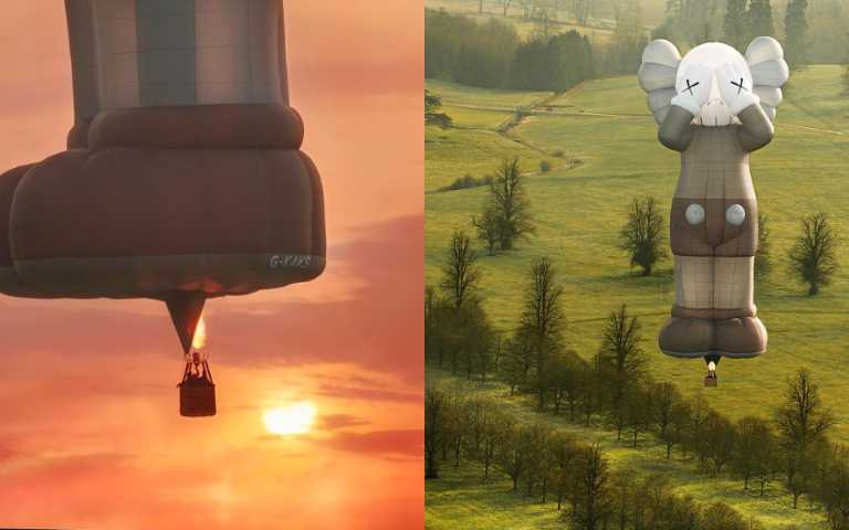 KAWS從太空回到地球!世界之旅第六站變成「巨型熱氣球」,在英國緩緩升空!