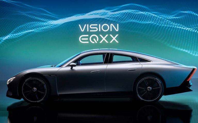 三芒星再出神車?史上最強 Mercedes-Benz VISION EQXX 電動概念車 有千里續航力?