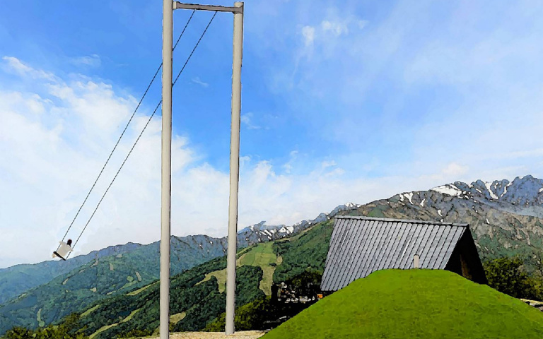體驗成為阿爾卑斯的少女！日本最大　長野縣「白馬巨型鞦韆」