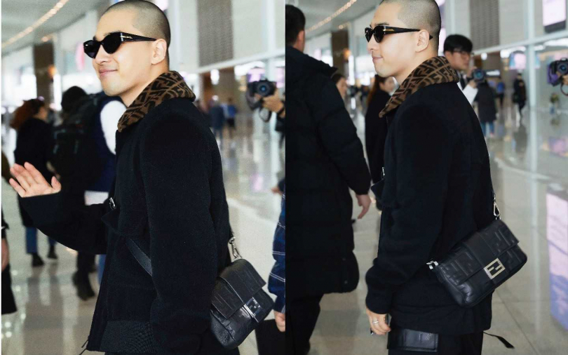 BIGBANG 太陽前進米蘭男裝週 機場時尚一身黑