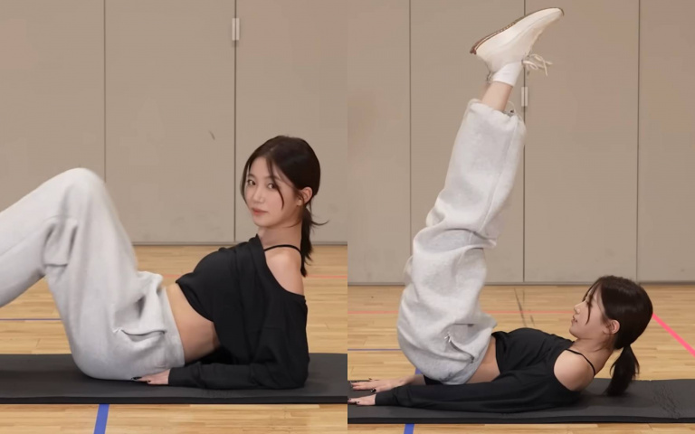 Kazuha公布健身菜單！每天6分鐘、11組動作，練成超狂川字腹肌！