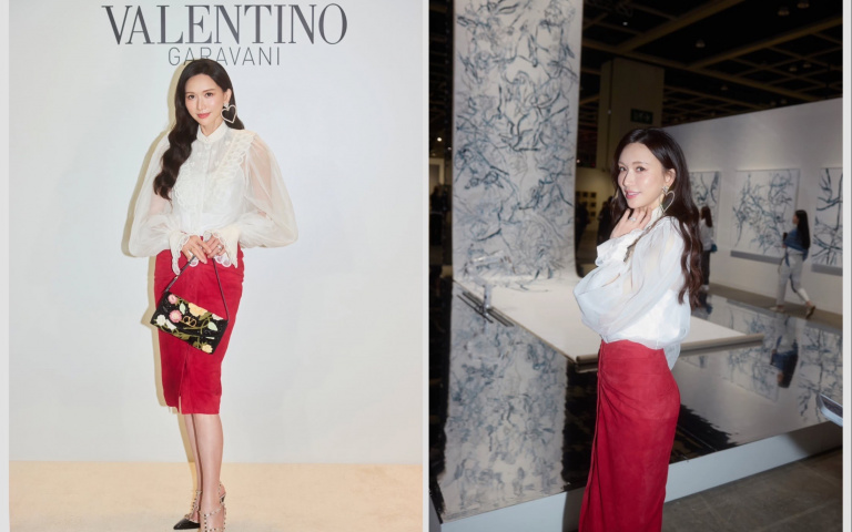 51歲林志玲香港亮相美到失真！VALENTINO藝術晚宴紅裙造型＋逆齡狀態全網瘋傳