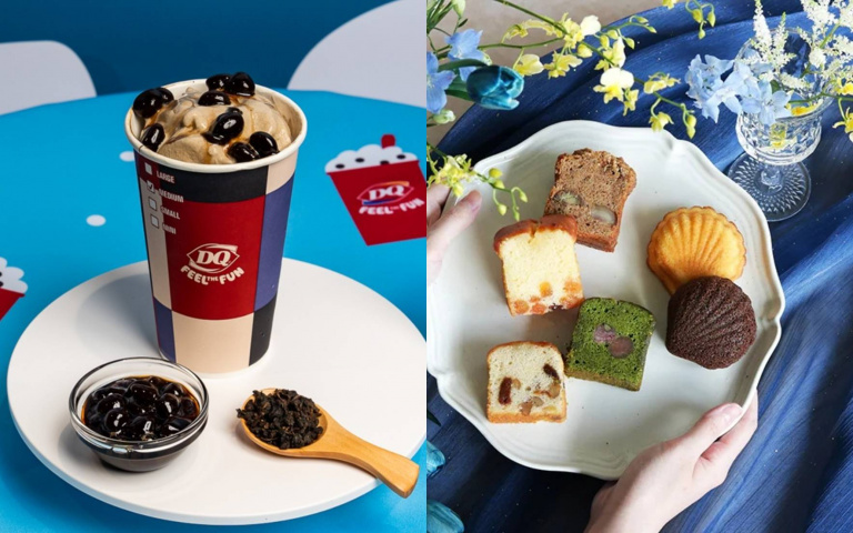 甜點控快衝！DQ西門、京站雙店開幕推珍奶暴風雪　空服員的手作甜點插旗淡水