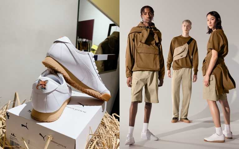 全球最時髦的小狐狸現蹤！PUMA 聯名 MAISON KITSUNÉ 推出系列單品，小狐狸刺繡復古小白鞋必需收！