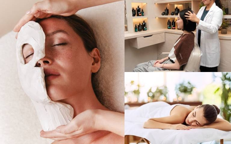 詢問度最高的『身體紓壓療程』『頭皮按摩療程』『臉部熱塑療程』！　做過的女生都說超舒服~真的秒睡著！