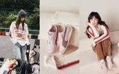 速度與可愛並行！王淨示範PUMA #玫瑰粉賽車鞋、直飆仙氣天花板～SQUAREBEAR X風火輪、火焰復古滿速衝線