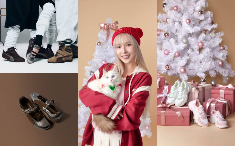 編輯私心推！PUMA巧克力棕賽車鞋時髦破表…Rina同框愛貓上腳FILA緞帶老爹鞋、甜炸貓奴心