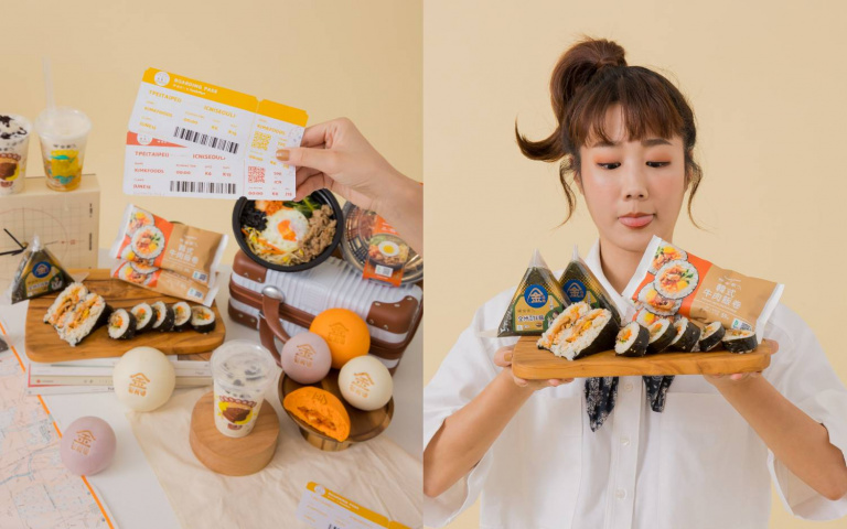 「金家ㄟ」再度攜手「全家」!韓式拌飯、軟Q蒸包、香蕉牛奶冰沙,9款聯名商品從早吃到晚!