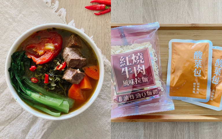 餐桌瞬間變牛肉麵名店!好市多社團新發現,網驚:「這海量酸菜合理嗎?」