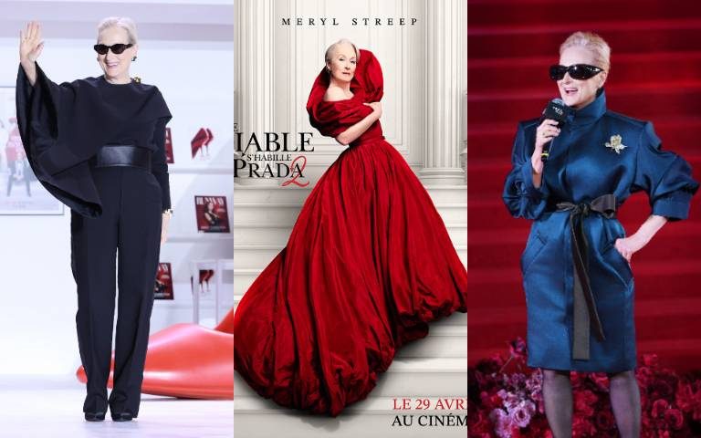 時尚女魔頭回歸！《穿著Prada的惡魔2》未上映就贏了，梅莉史翠普多套宣傳造型奢華時髦封頂