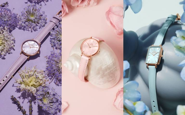 DW全新Spring Pastel系列甜美登場！櫻花粉、薰衣草紫、鈴花藍的粉彩色腕錶超級好看！