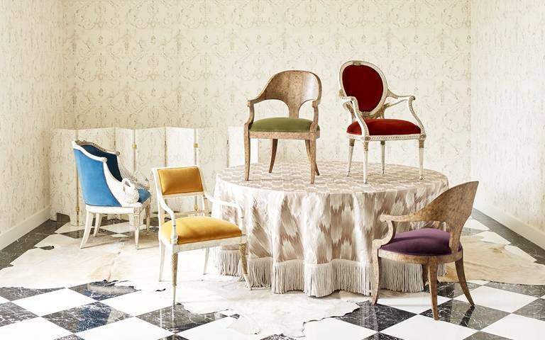 家具品牌以多巴胺風格、融合幾何圖形的現代設計，呈現奢華空間格調！