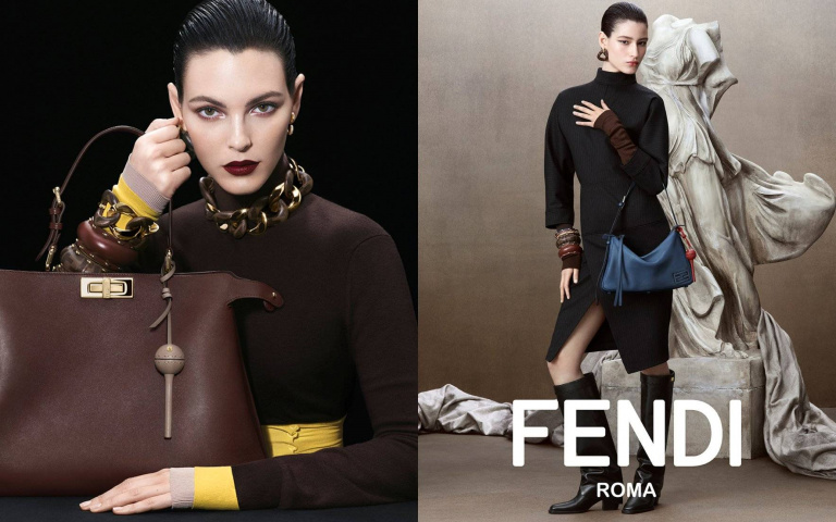 FENDI 2024秋冬女裝系列廣告超生火!優雅洋裝搭配時髦包款怎麼可能每套都這麼好看!