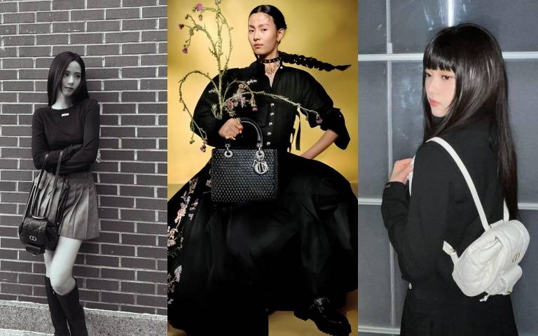 JISOO、Haerin撞包也要揹!搶揹DIOR早春 CARO超可愛後背包!兩人根本學生樣無誤,2025早春度假系列也同步登場!