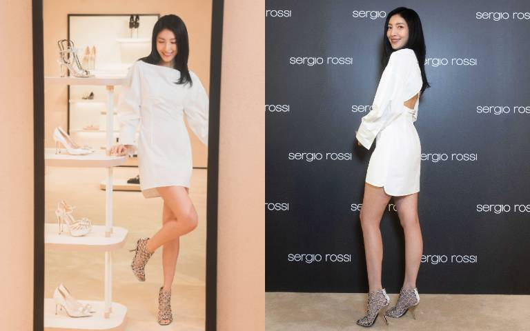 《影后》楊謹華愛鞋成痴!穿上義大利鞋王Sergio Rossi超閃踝靴、大秀美腿,自曝挑鞋首重這件事