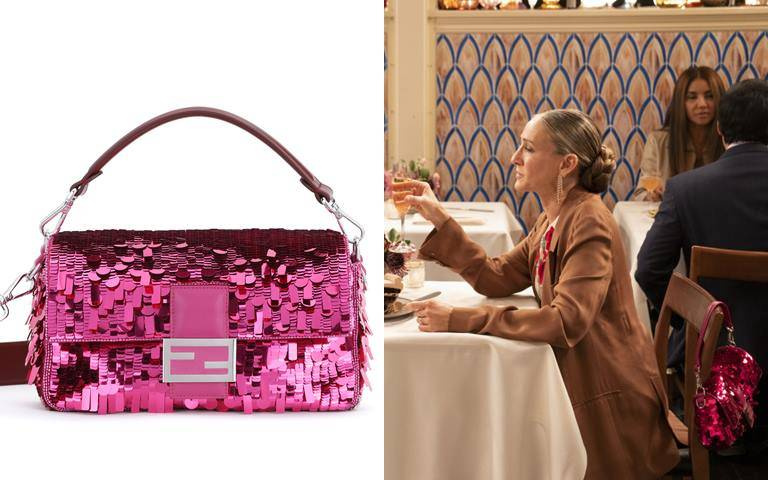 《And Just Like That》凱莉提的超限量粉紅色亮片FENDI Baguette包即將開賣！僅限官網獨家販售