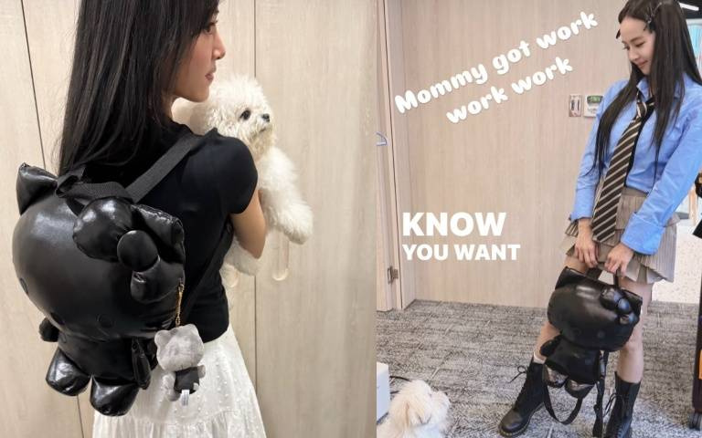 蔡依林引爆大陸網友晚上9:30睡覺！看她學生妹穿搭＋Hello Kitty立體黑包，感嘆根本青春無極限